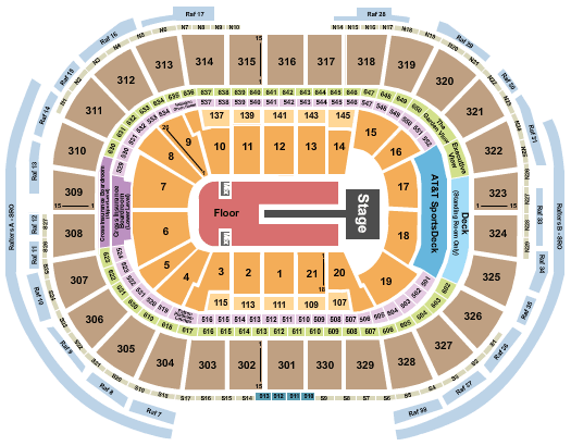 TD Garden Florence + The Machine Seating Chart